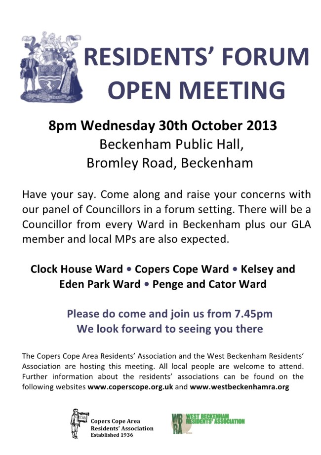2013 Beckenham Residents Meeting